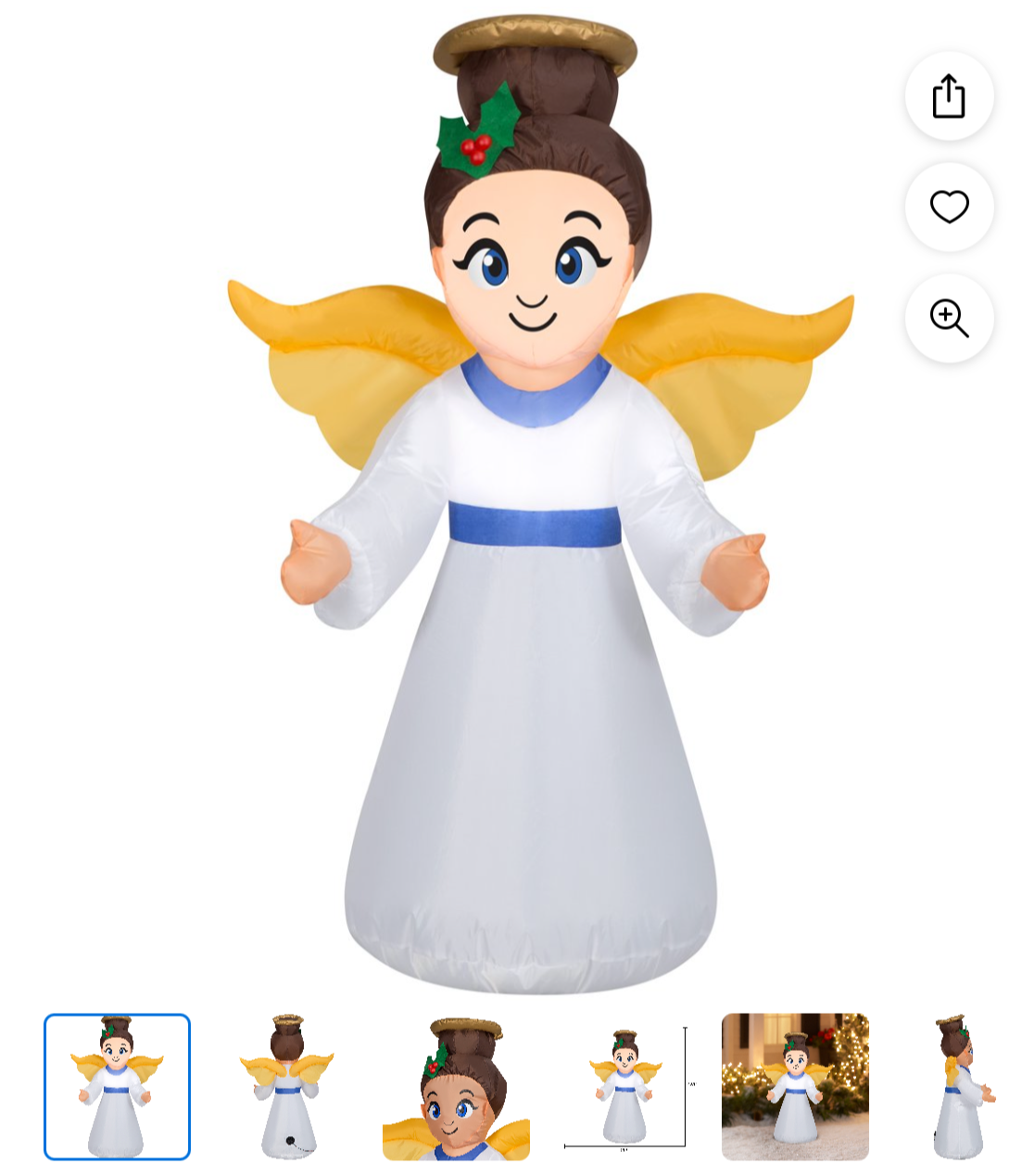 2 Angel Inflatable Outdoor/Indoor Christmas Decorations 3.5ft