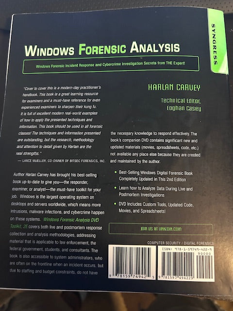 Windows Forensic Analysis DVD Toolkit 2nd Edition