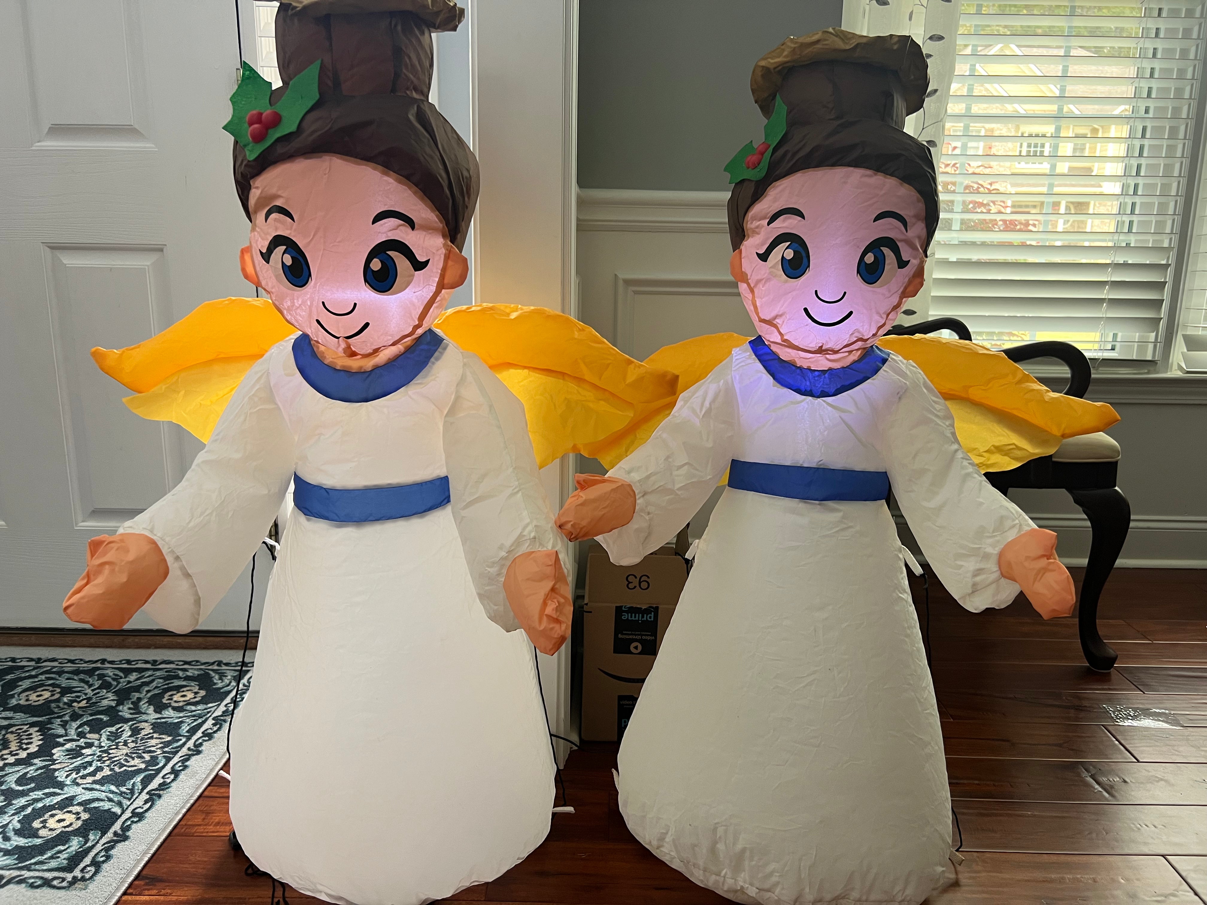 2 Angel Inflatable Outdoor/Indoor Christmas Decorations 3.5ft – My Store